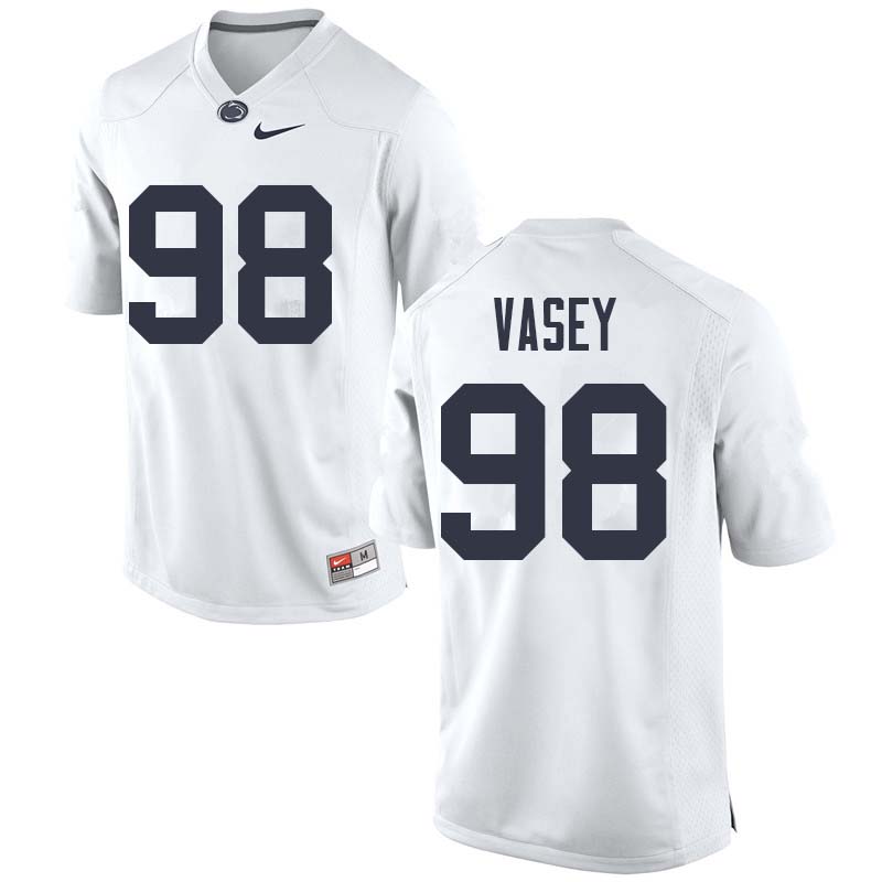 NCAA Nike Men's Penn State Nittany Lions Dan Vasey #98 College Football Authentic White Stitched Jersey JXF7598EN